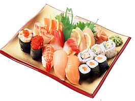 新鮮日式海鮮料理美食產品實物