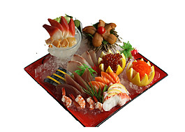 精致海鮮魚(yú)肉料理美食產(chǎn)品實(shí)物