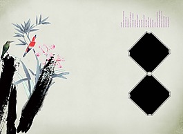 水墨風(fēng)格海報(bào)背景設(shè)計(jì)