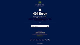 酒店企業網站界面設計psd404界面