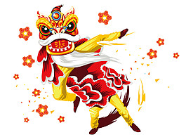 傳統(tǒng)舞獅素材