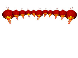 喜慶紅色燈籠元素