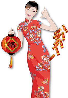 中国风喜庆拜年元素