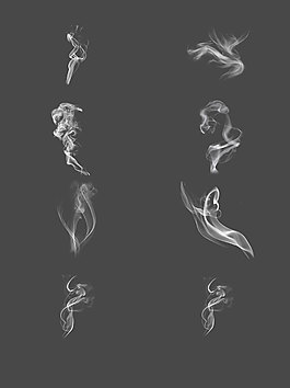 一组白色烟雾素材