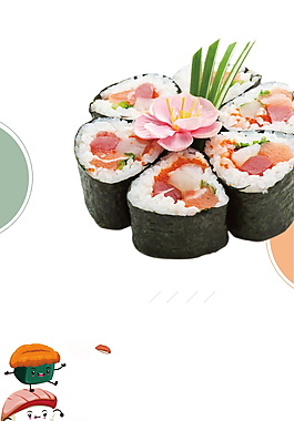 日系美味壽司海報