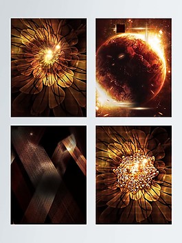 黑金簡約大氣年會背景