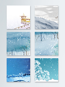 簡約時尚雪裝飾糊涂背景