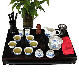 簡約白色陶瓷茶具產品實物