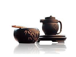 雅致深褐色茶具產(chǎn)品實物