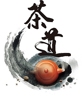 中国风黄褐色茶杯产品实物