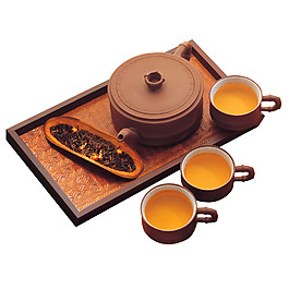 雅致褐色套裝茶具產品實物