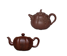 清新淡雅褐色茶壺產(chǎn)品實(shí)物