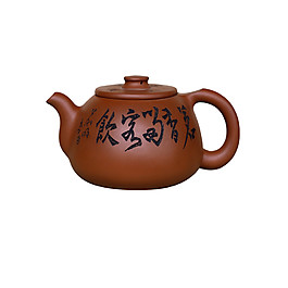 文化底蘊褐色茶壺產品實物