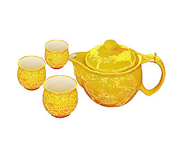 金色貴氣茶具產品實物