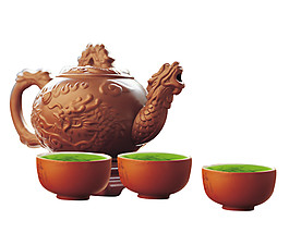 古風雅致褐色茶壺產品實物