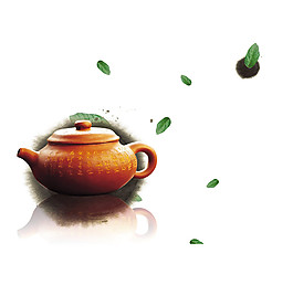 雅致黃褐色茶壺產(chǎn)品實物