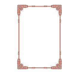 簡易方形框png元素