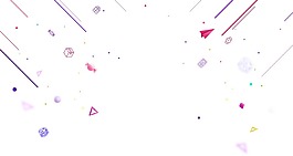 創(chuàng)意彩色線條幾何png元素
