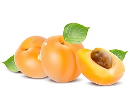 黃色水蜜桃png元素