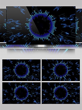 音樂搖滾波紋高清視頻素材