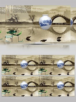 中國風(fēng)水墨高清視頻素材