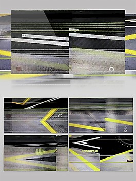 黃色箭頭線條高清視頻素材