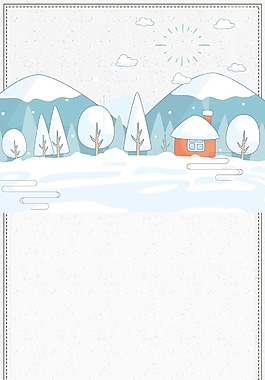 小清新雪要森林背景