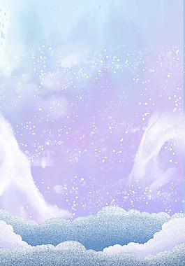 小清新雪花湖泊背景