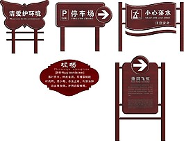警示標識導視導視系統(tǒng)平面導視CDR矢量