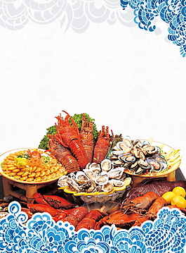 泰国美食旅游海报背景设计
