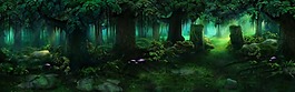 抽象绿色森林大树背景