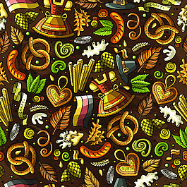 啤酒聚會背景卡通素材