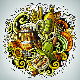 歡樂慶典卡通素材