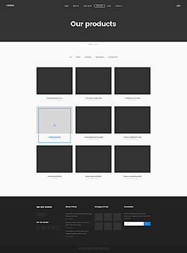 簡潔的企業(yè)電商購物商城網(wǎng)站模板之項(xiàng)目展示