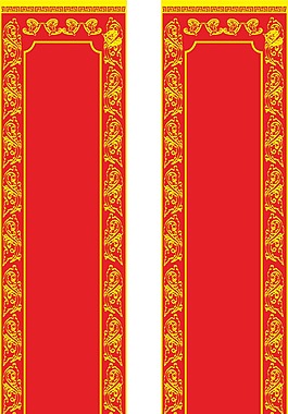 紅色中國風(fēng)春聯(lián)png元素