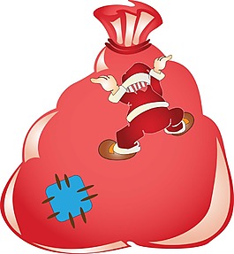 手绘圣诞大礼包免抠元素