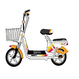 手繪簡(jiǎn)約電動(dòng)車元素