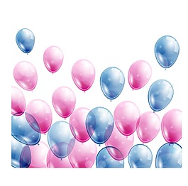 小清新彩色氣球元素