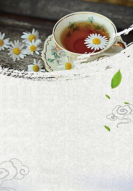 中式精美茶道文化海報背景設(shè)計