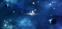 藍(lán)色現(xiàn)代科技星空banner背景設(shè)計(jì)