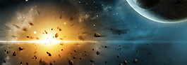 璀璨星空banner背景設(shè)計(jì)