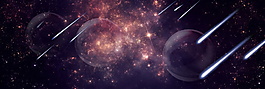 星空海報banner背景