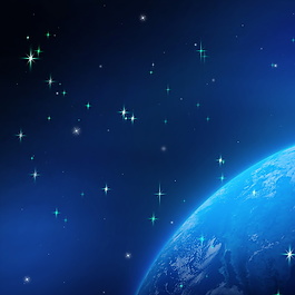 蓝色星空背景主图设计