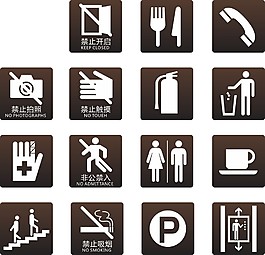 禁止標識導視牌標語牌導視系統(tǒng)CDR矢量