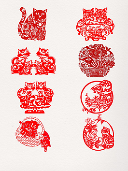 中國(guó)紅貓咪剪紙?jiān)?/>
                            </a>
                            <div   id=