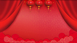 紅色喜慶新年背景