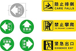 導視牌禁止標語牌導視系統(tǒng)CDR矢量