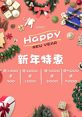 新年新春節日海報