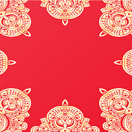 金色花紋矢量背景素材