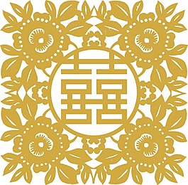 創(chuàng)意喜慶婚慶貼紙png元素